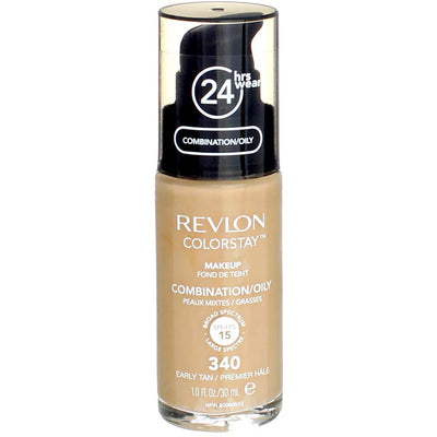 Revlon ColorStay Makeup Foundation For Combination Oily Skin, Early Tan 340, SPF 15, 1 fl oz