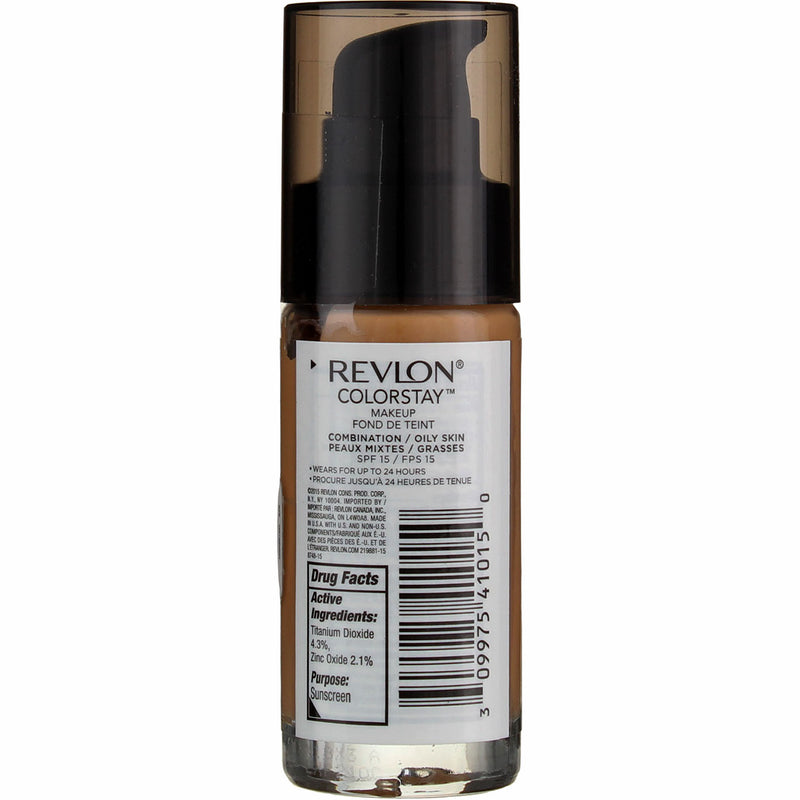Revlon ColorStay Makeup Foundation For Combination Oily Skin, Toast 370, SPF 15, 1 fl oz
