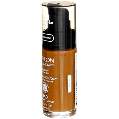 Revlon ColorStay Makeup Foundation For Combination Oily Skin, Mahogany 440, SPF 15, 1 fl oz
