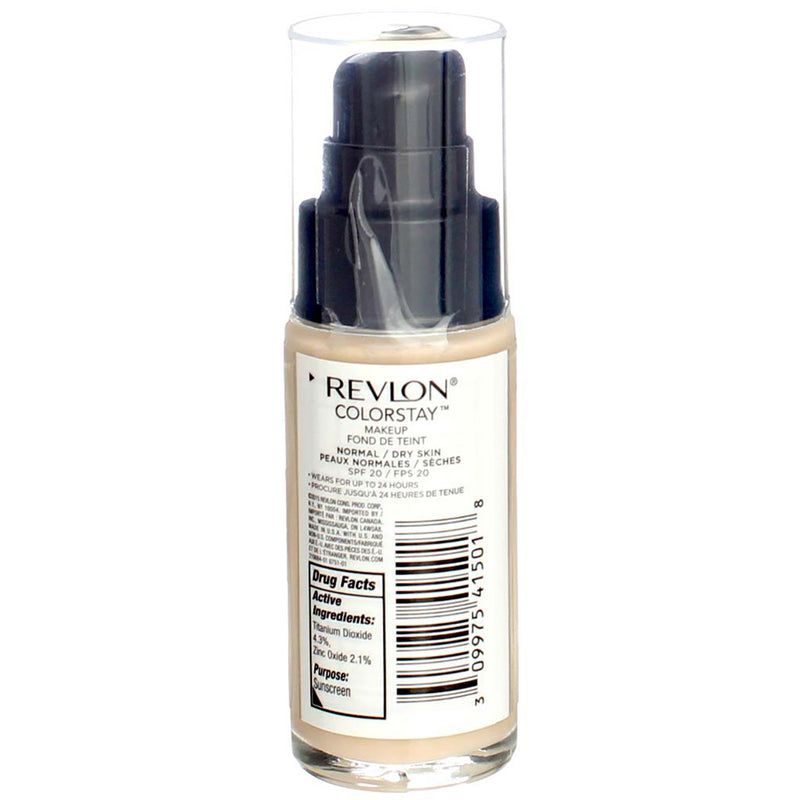 Revlon ColorStay Makeup Foundation For Normal Dry Skin, Ivory 110, SPF 20, 1 fl oz