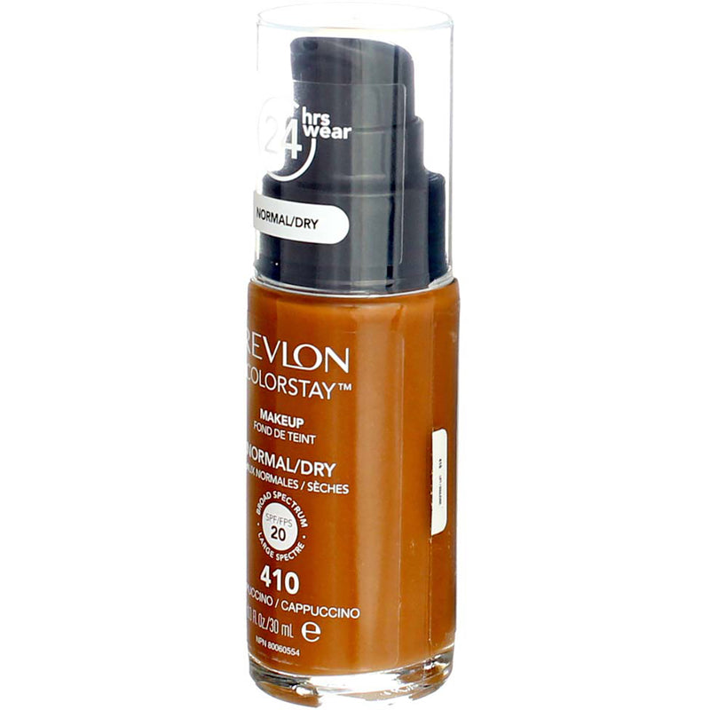 Revlon ColorStay Makeup Foundation For Normal Dry Skin, Cappuccino 410, SPF 20, 1 fl oz
