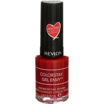 Revlon ColorStay Gel Envy Longwear Nail Enamel Polish, All On Red 550, 0.4 fl oz