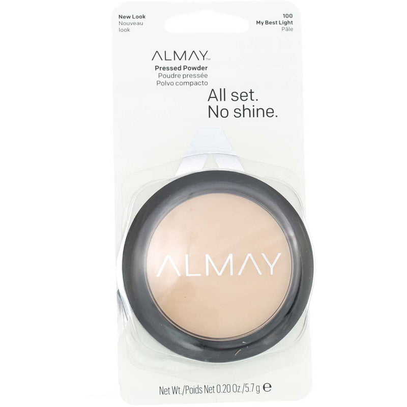 Almay Smart Shade Skintone Matching Pressed Powder, My Best Light 100, 0.2 oz