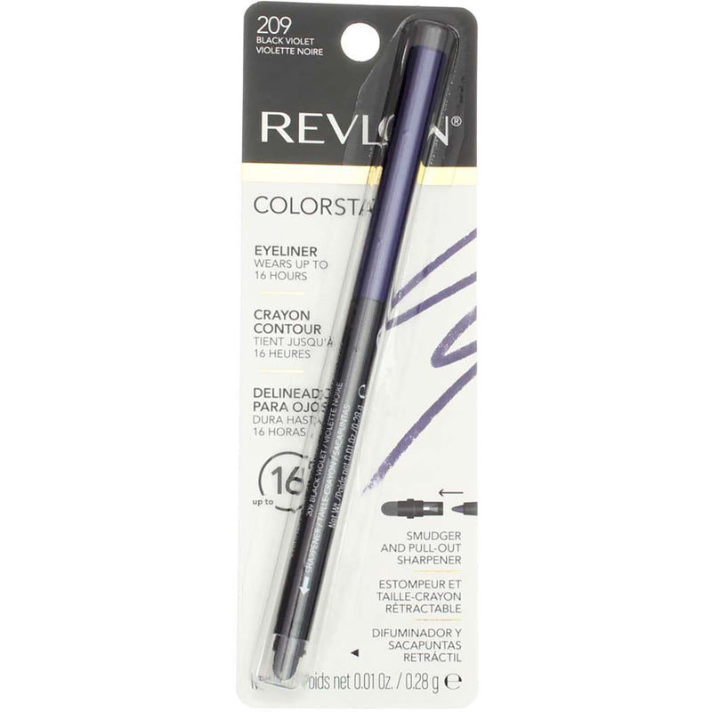 Revlon ColorStay Waterproof Eyeliner, Black Violet 209, 0.01 oz