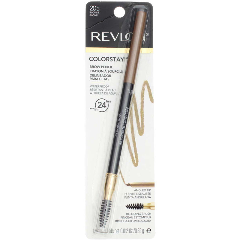 Revlon ColorStay Waterproof Brow Pencil, Blonde 205, 0.012 oz