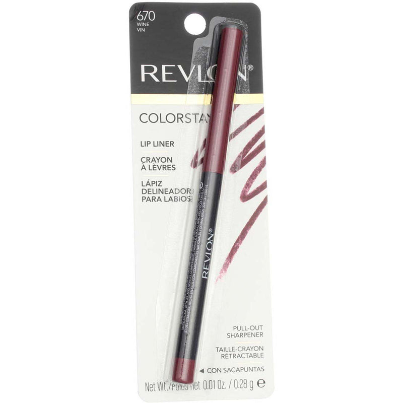 Revlon ColorStay Lipliner, Wine 670, 0.01 oz