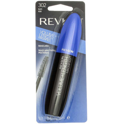 Revlon Volume + Length Magnified Washable Mascara, Black 302, 0.28 fl oz
