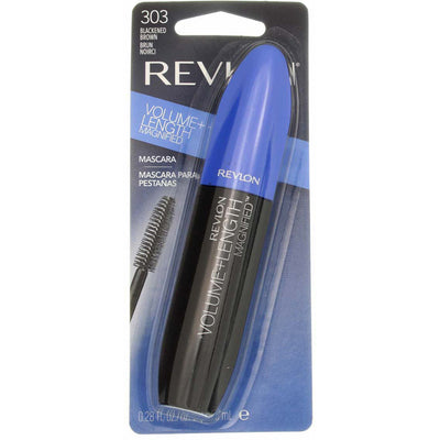 Revlon Volume + Length Magnified Washable Mascara, Blackened Brown 303, 0.28 fl oz