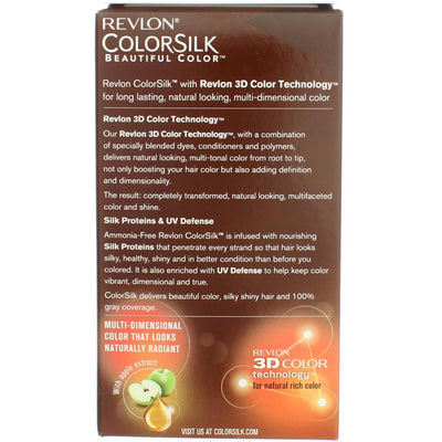 Revlon ColorSilk Beautiful Color Ammonia Free Hair Color, Medium Auburn 42