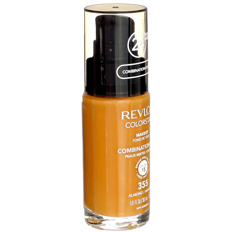 Revlon ColorStay Makeup Foundation For Combination Oily Skin, Almond 355, SPF 15, 1 fl oz