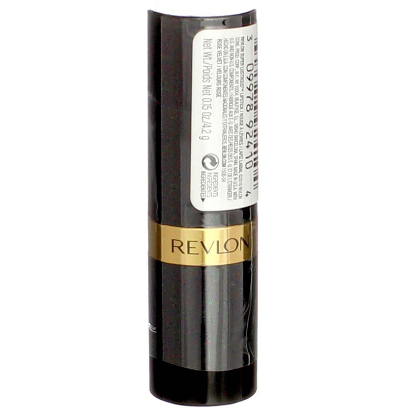 Revlon Super Lustrous Lipstick, High Impact Lipcolor with Moisturizing Creamy Formula, Infused with Vitamin E and Avocado Oil in Nude / Brown, Rose Velvet (130)