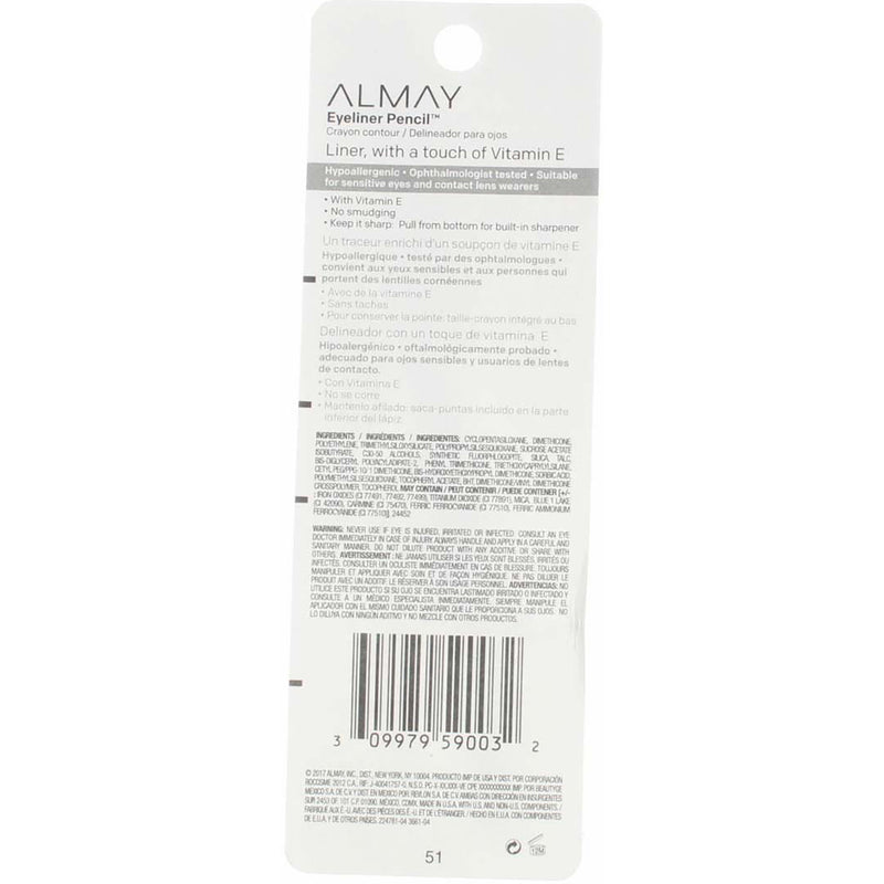 Almay Intense i-Color Eyeliner, Black Pearl 208, 0.01 oz