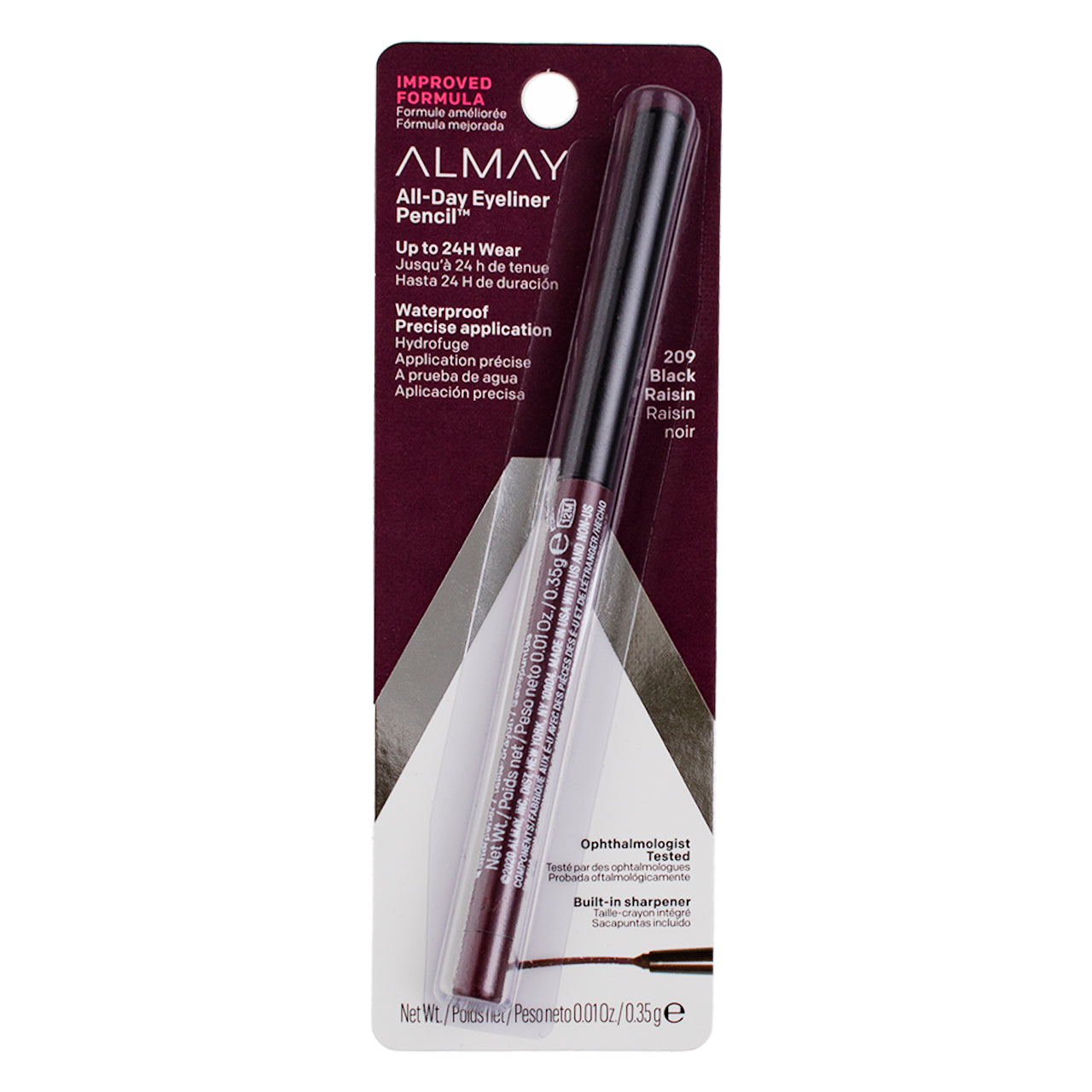 Almay Intense i-Color Eyeliner, Black Raisin 209, 0.01 oz – Vitabox