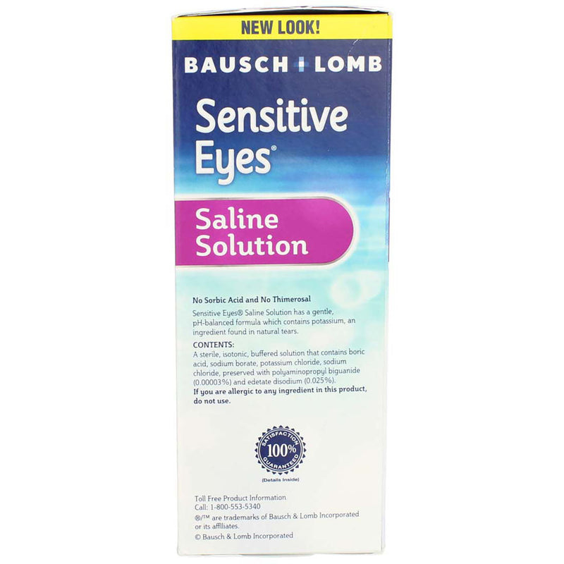 Bausch & Lomb Sensitive Eyes Saline Solution, 12 fl oz