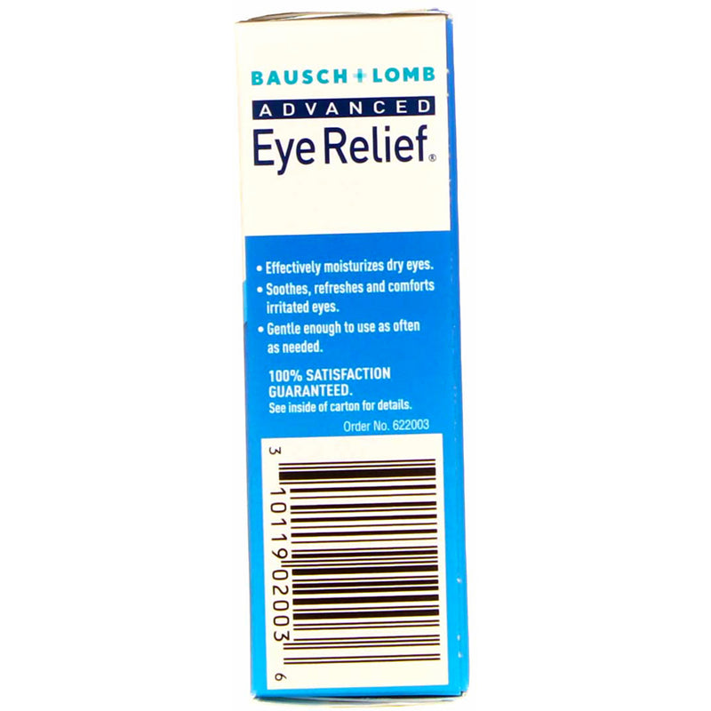 Bausch & Lomb Advanced Eye Relief Dry Eye Lubricant Eye Drops, 0.5 fl oz