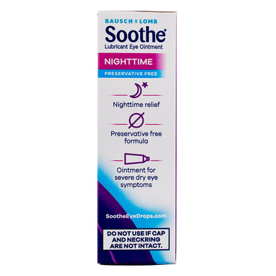 Bausch & Lomb Soothe Nighttime Lubricant Eye Ointment, 0.125 oz