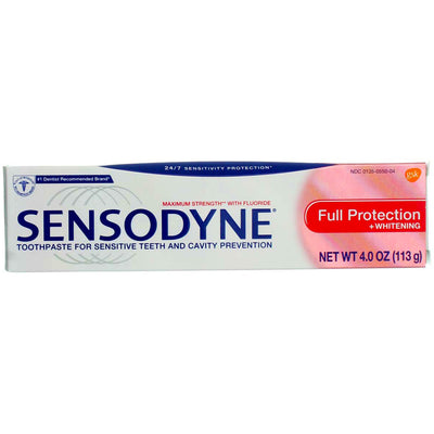 Sensodyne 24/7 Protection Toothpaste, Full Protection + Whitening, 4 oz