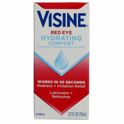 Visine Red Eye Hydrating Lubricant Eye Drops, 0.5 fl oz