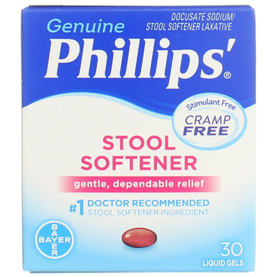Phillips Genuine Stool Softener, 30 Ct