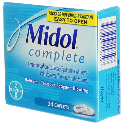 Midol Complete Acetaminophen Caplets, 24 Ct