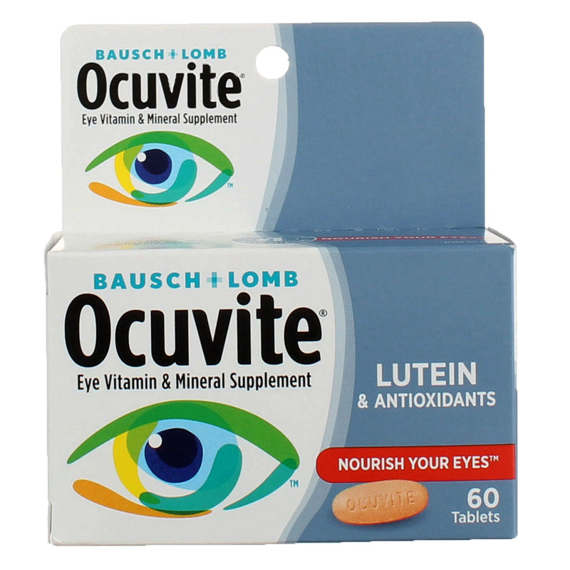 Bausch & Lomb Ocuvite Nourish Your Eyes Eye Vitamin & Mineral Supplement Tablets, 60 Ct