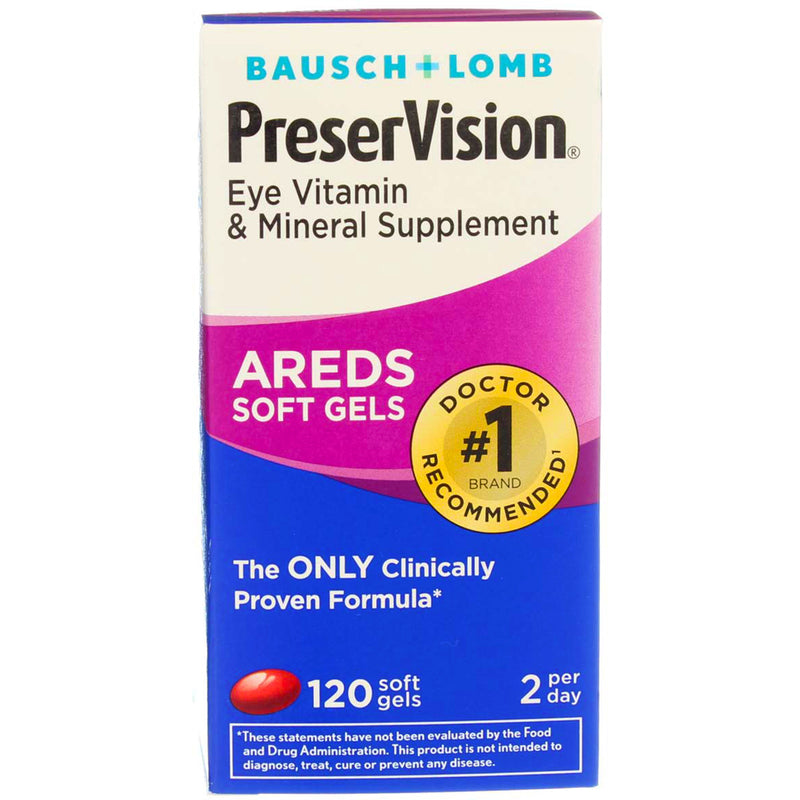 Bausch & Lomb PreserVision AREDS Softgels, 120 Ct