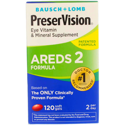 Bausch & Lomb PreserVision AREDS 2 Softgels, 120 Ct