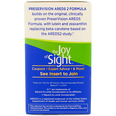 Bausch & Lomb PreserVision AREDS 2 Softgels, 120 Ct