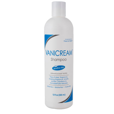 Vanicream Free & Clear Hair Shampoo | For Sensitive Skin | pH Balanced for all Hair Types | Fragrance and Paraben Free | 12 Ounce