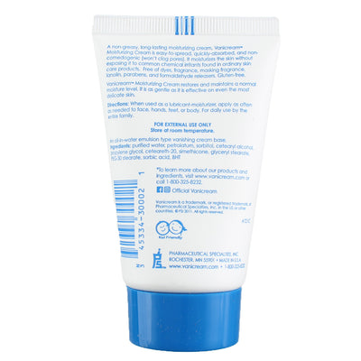 Vanicream For Sensitive Skin Moisturizing Cream, 2 oz
