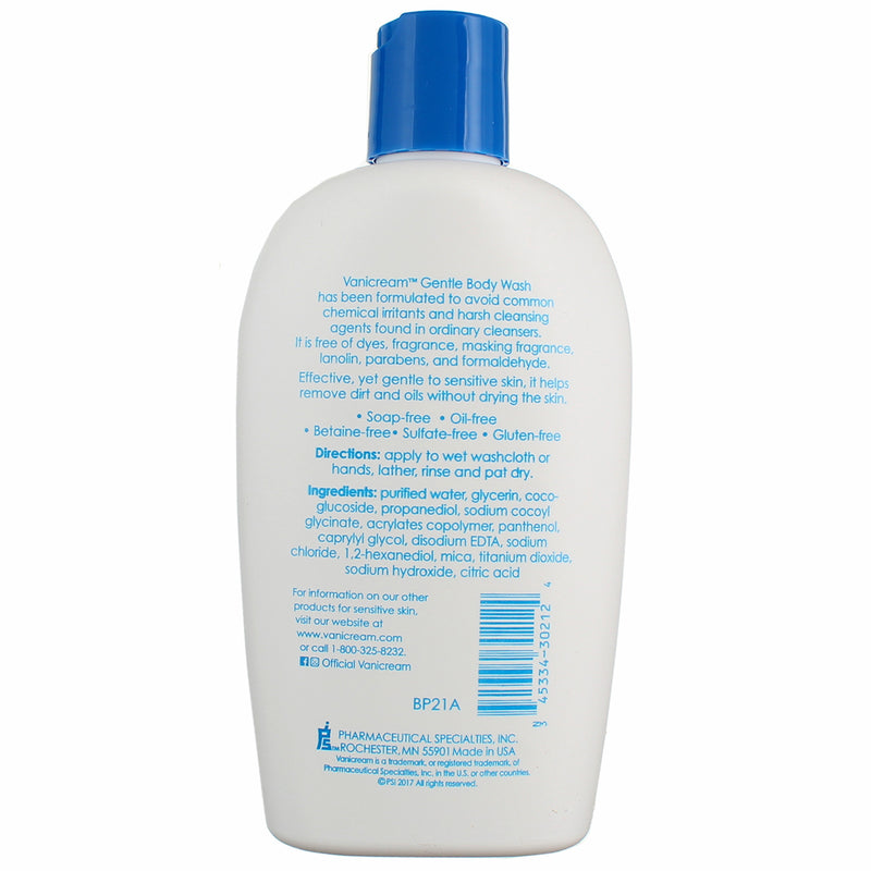 Vanicream For Sensitive Skin Gentle Body Wash, 12 fl oz
