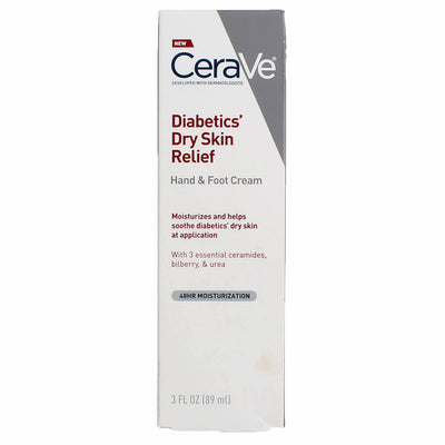 CeraVe Diabetics' Dry Skin Relief Hand & Foot Cream, 3 fl oz