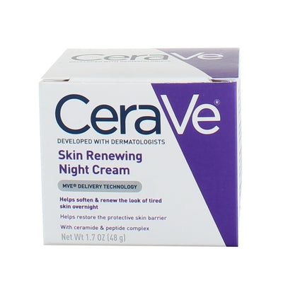 CeraVe Skin Renewing Night Cream, Fragrance Free, 1.7 oz