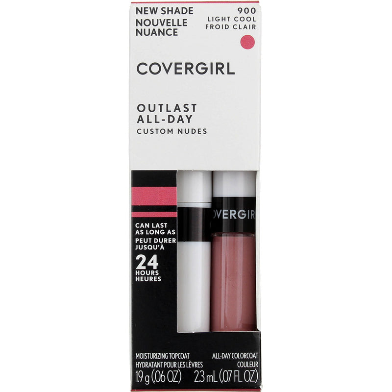 CoverGirl Outlast All-Day Custom Nudes Lip Color, Light Cool, 0.07 fl oz, 2 Ct
