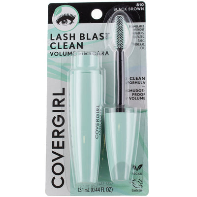 CoverGirl Lash Blast Clean Volume Mascara, Black Brown 810, 0.44 fl oz