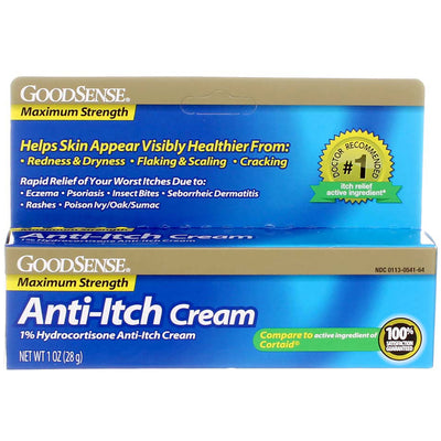 GoodSense Hydrocortisone Maximum Strength Anti-Itch Cream, 1 %, 1 oz
