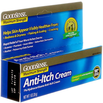 GoodSense Hydrocortisone Maximum Strength Anti-Itch Cream, 1 %, 1 oz