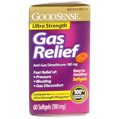 GoodSense Simethicone Gas Relief Softgels, 60 Ct