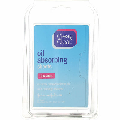 Clean & Clear Oil Absorbing Cleansing Sheets, 50 Ct