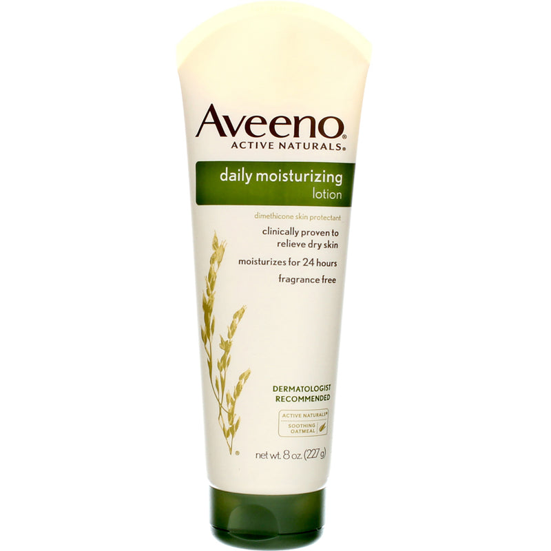 Aveeno Active Naturals Daily Moisturizing Lotion, Fragrance Free, 8 oz