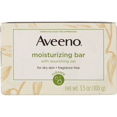 Aveeno Gentle Moisturizing Face Cleansing Bar: Oat, Nourishing, Non-Comedogenic, 3.5 oz