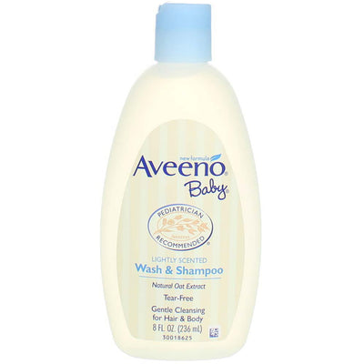 Aveeno Baby Wash & Shampoo For Hair & Body, Tear-Free, 8 fl. Oz