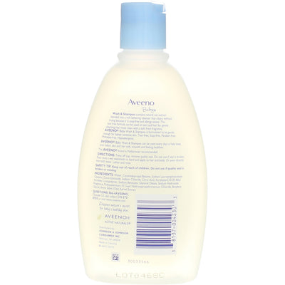 Aveeno Baby Wash & Shampoo, Lightly Scented, 12 fl oz