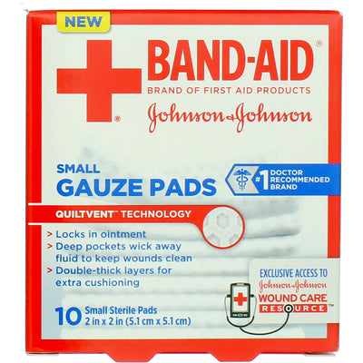 Band-Aid Gauze Pads, Small, 10 Ct