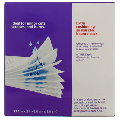Band-Aid Cushion-Care Gauze Pads, Small Pads, 25 Ct