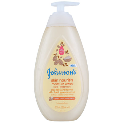 Johnson's Skin Nourish Moisturizing Wash, Cocoa Butter & Shea, 20.3 fl oz