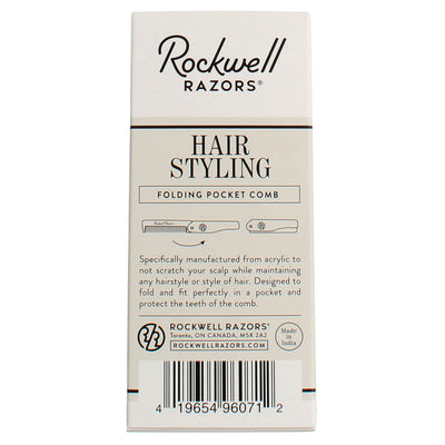 Rockwell Razors Grooming Supplies Hairstyling Folding Pocket Comb