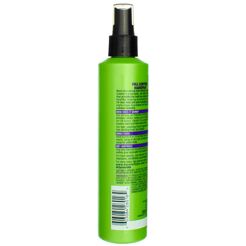 Garnier Fructis Style Full Control Anti-Humidity Hairspray, Non-Aerosol, 8.5 Fl Oz, 1 Count (Packaging May Vary)