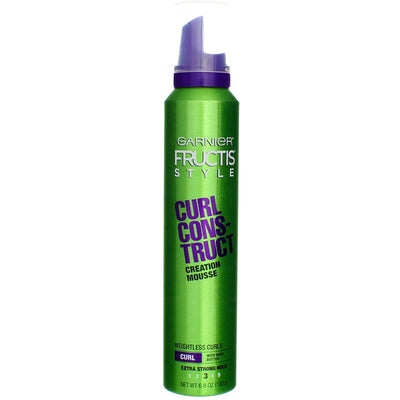 Garnier Fructis Style Curl Construct Creation Mousse Extra Strong Hold, 6.80 Ounces