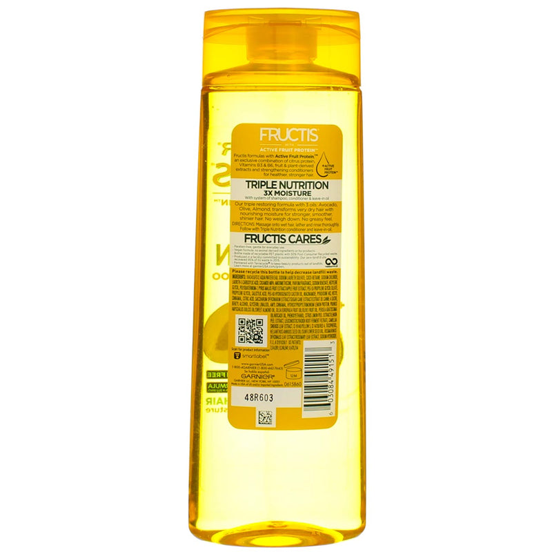 Garnier Hair Care Fructis Triple Nutrition Shampoo, 12.5 Fluid Ounce